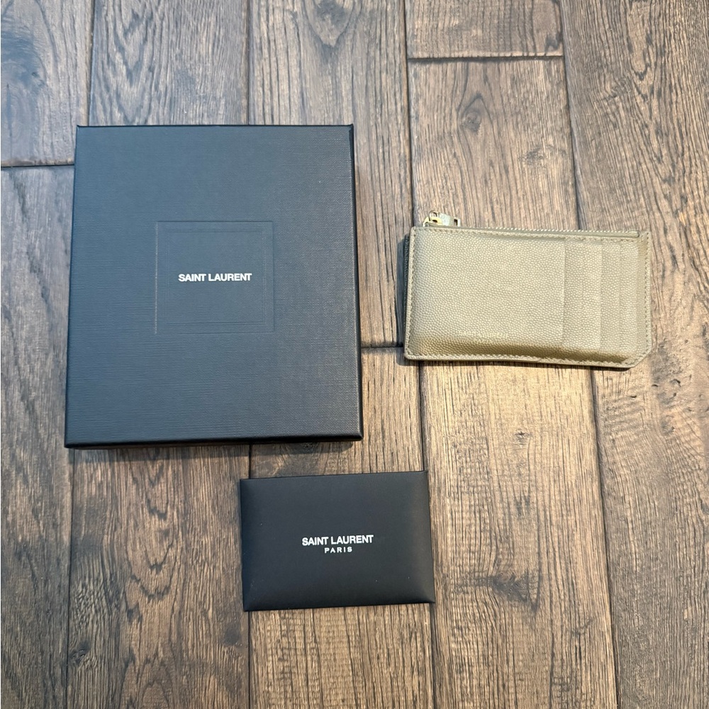 Saint Laurent Zip Card Wallet